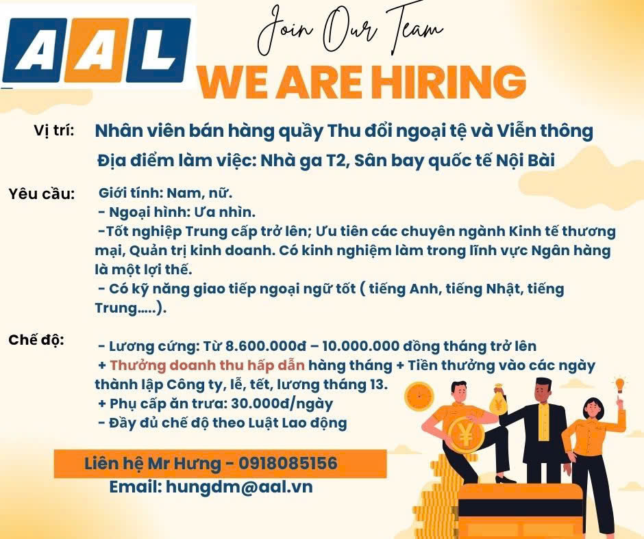 THÔNG BÁO TUYỂN DỤNG NHÂN VIÊN 2025